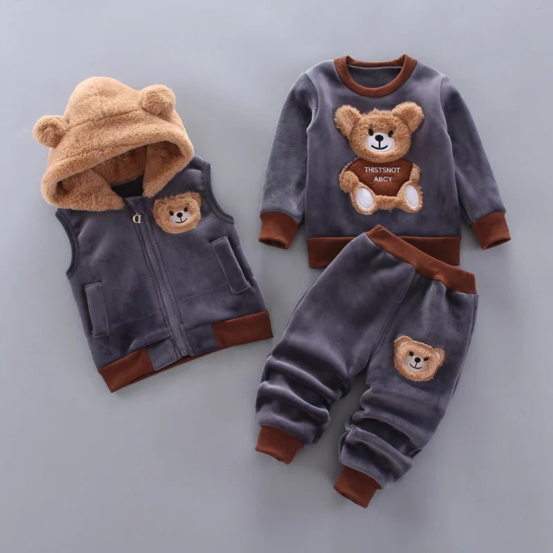 TinyTales Teddy Love Set – 3-delat Myspaket med Björndetaljer