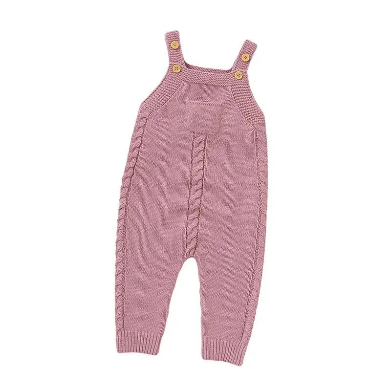 TinyTales Knitted Overall – Naturlig Värme & Tidlös Elegans